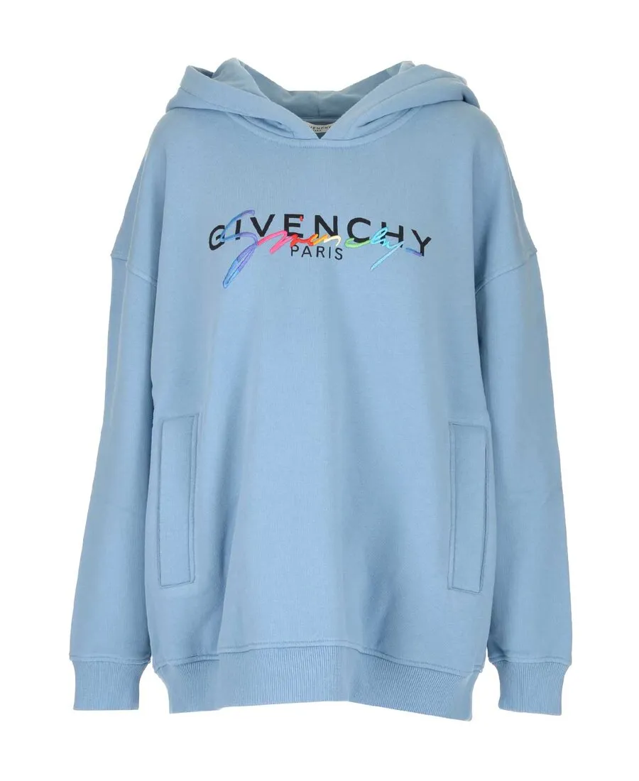 Logo Printed Hooded Sweater