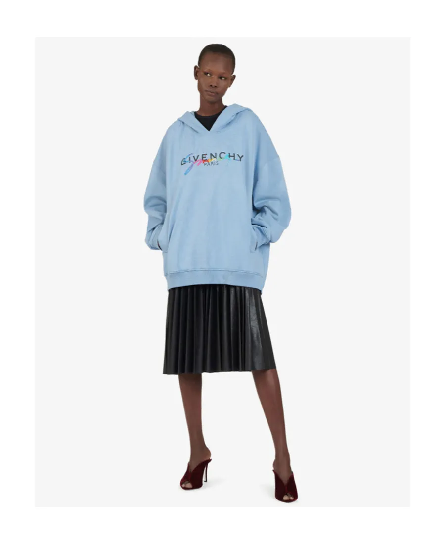 Logo Printed Hooded Sweater