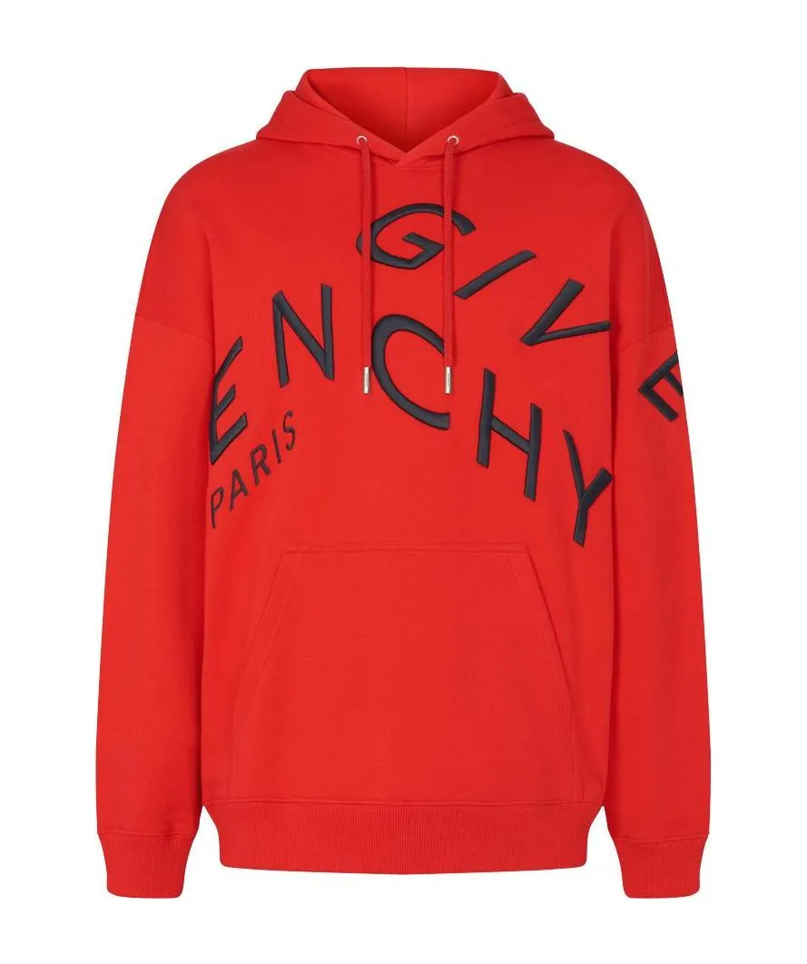 Refracted Logo Embroidery Hoodie