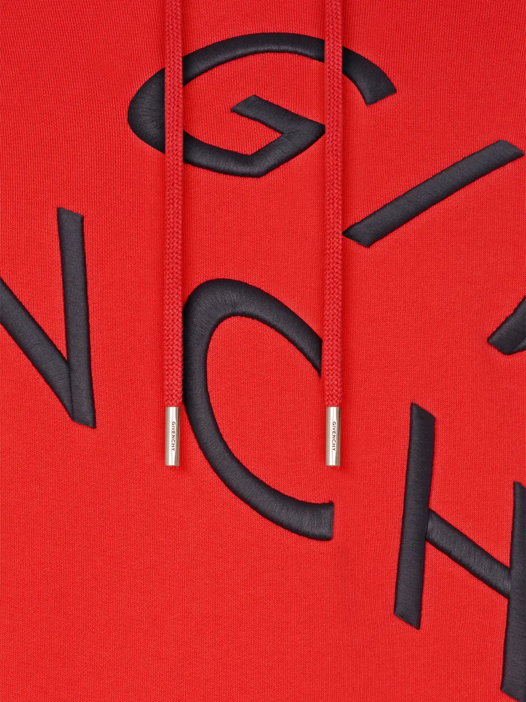 Refracted Logo Embroidery Hoodie