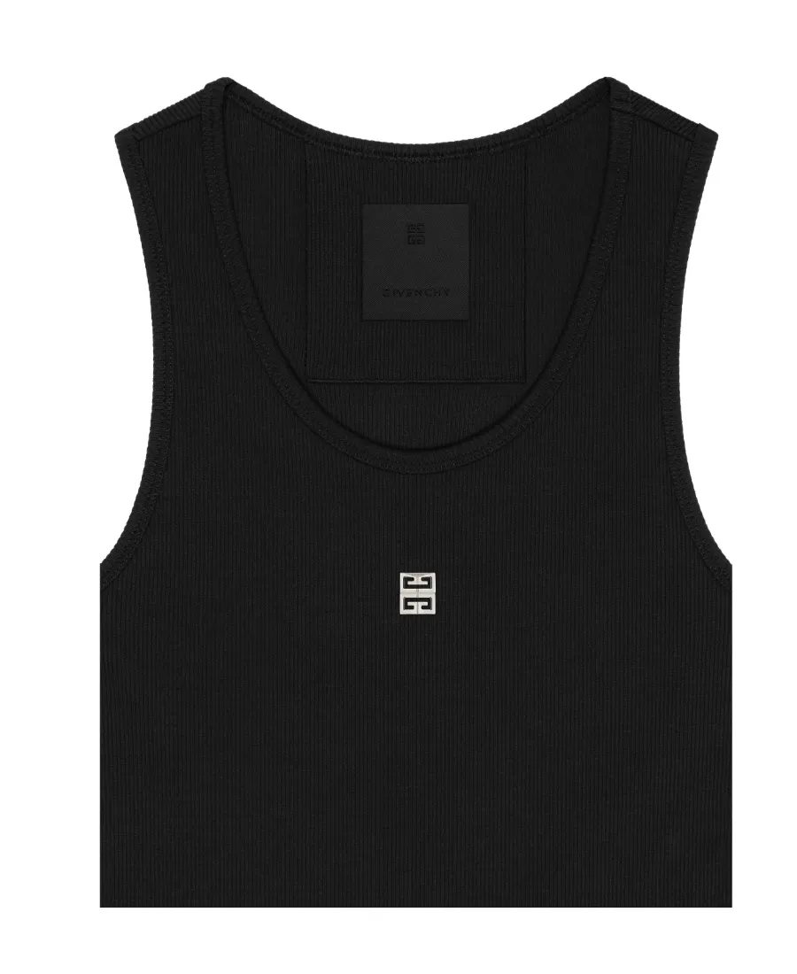 Logo Plaque Slip Dress
