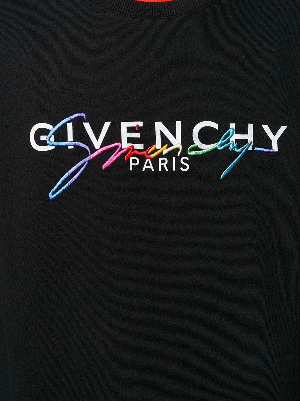 Rainbow Embroidered Logo Sweater