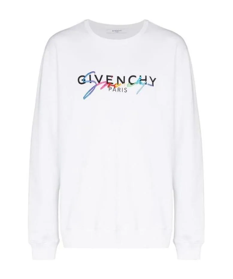 Rainbow Embroidered Logo Sweater