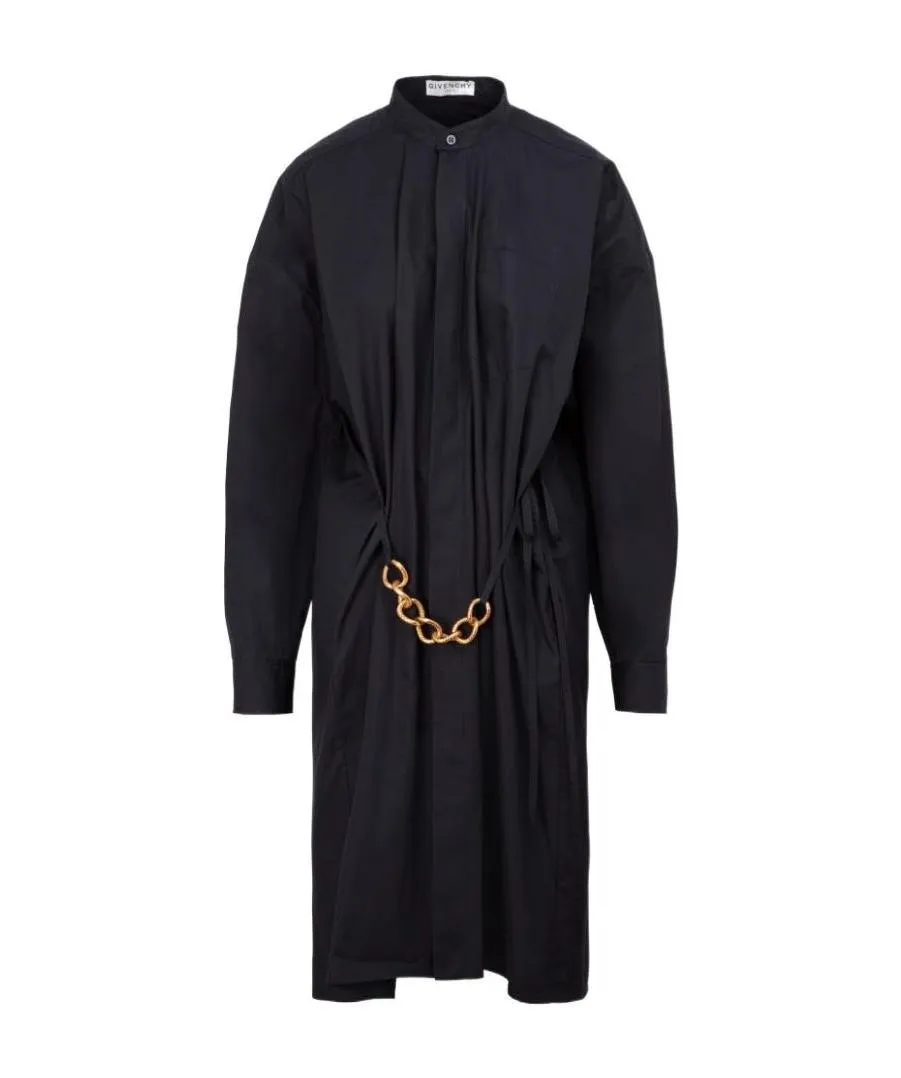 Chain Belt Shirt Dress