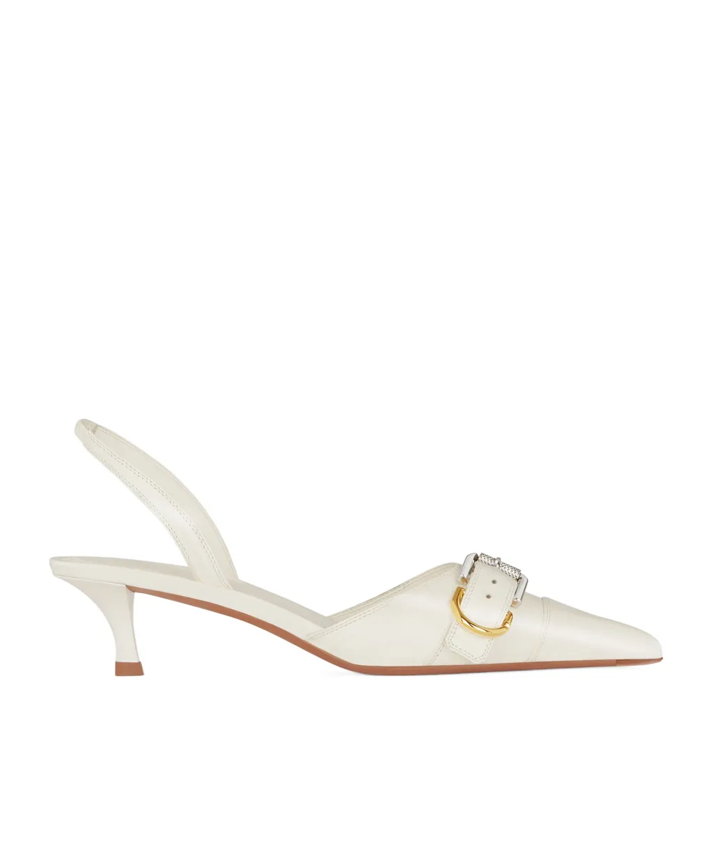 Voyou Slingbacks In Grained Leather