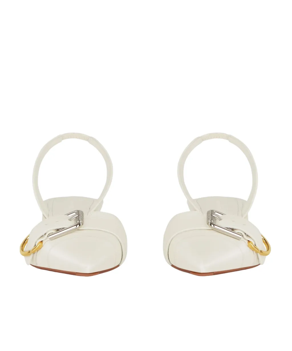 Voyou Slingbacks In Grained Leather