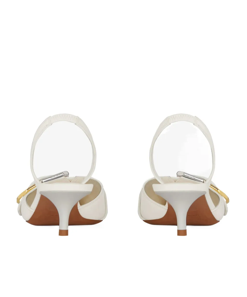 Voyou Slingbacks In Grained Leather