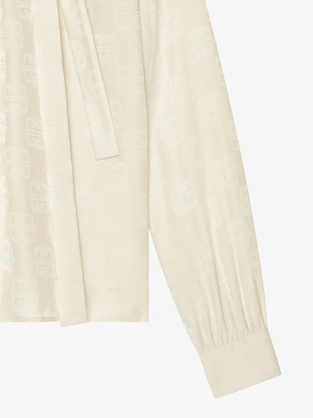 4G Jacquard Long-Sleeved Blouse
