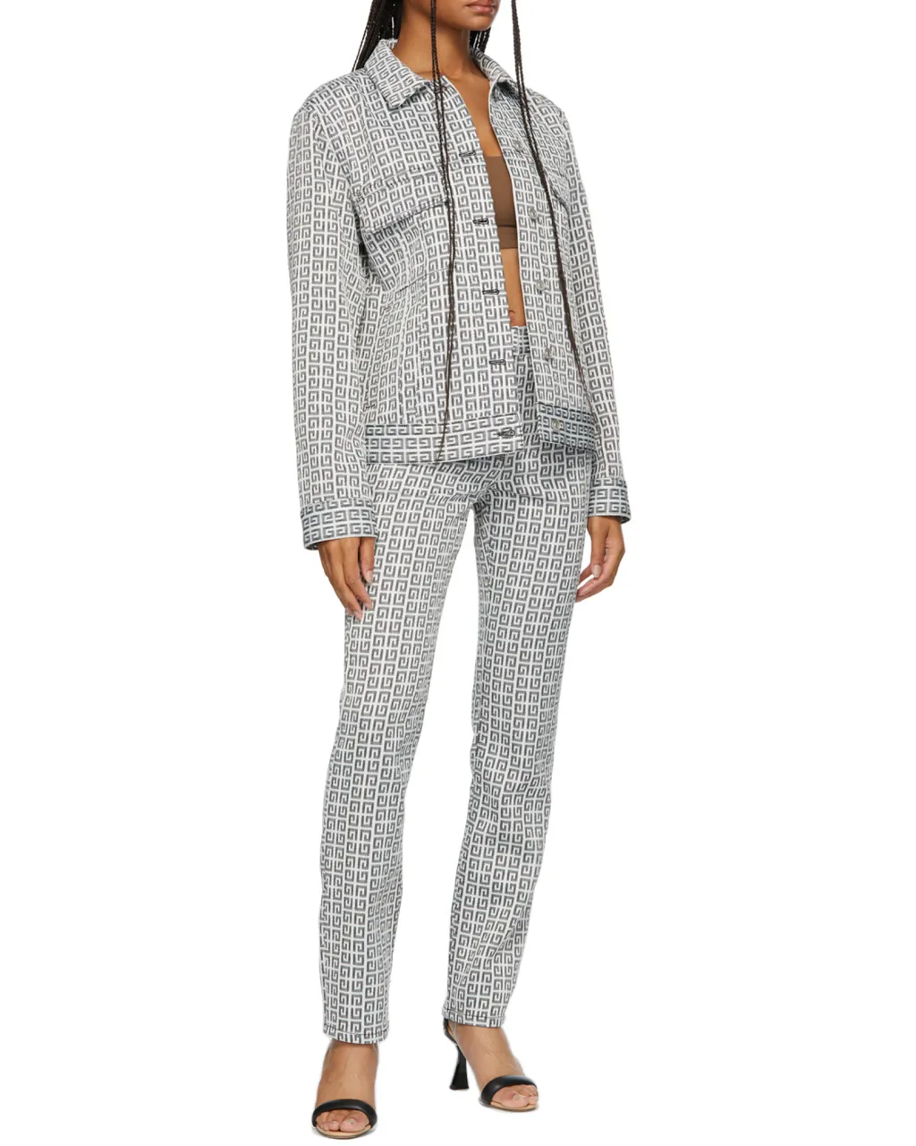 4G Jacquard Denim Jacket