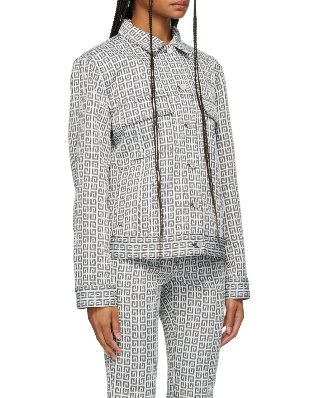 4G Jacquard Denim Jacket
