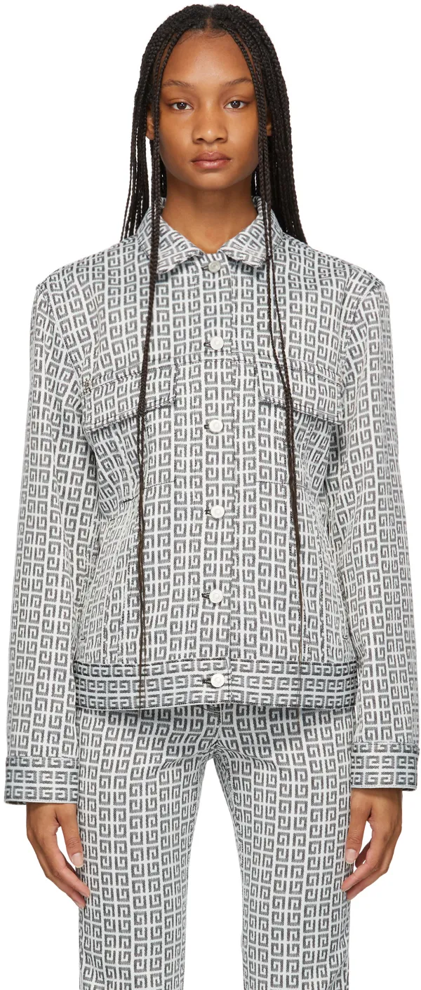4G Jacquard Denim Jacket