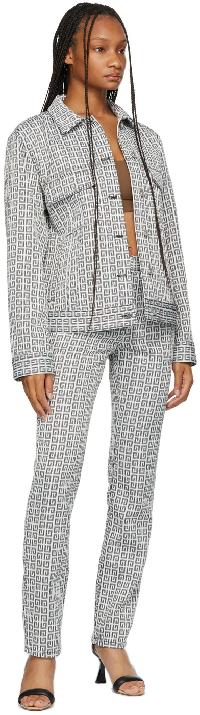4G Jacquard Denim Jacket