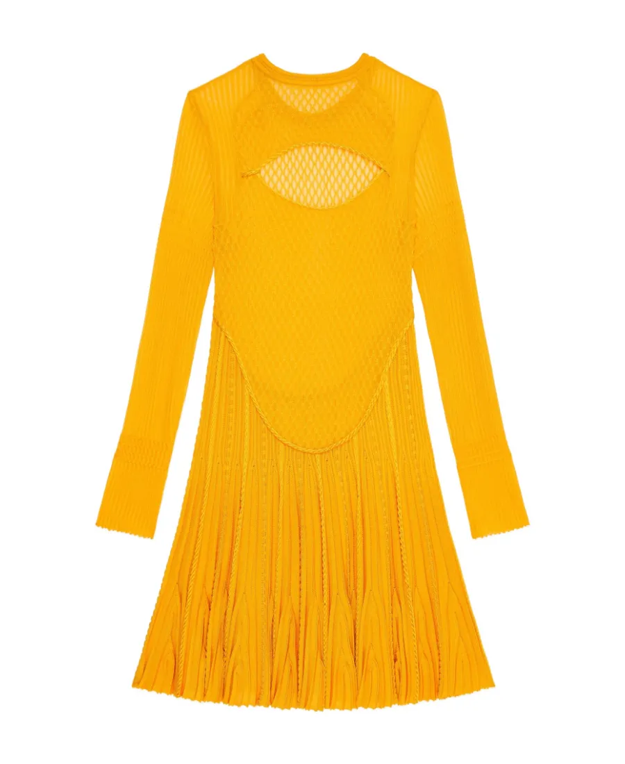 Crewneck Long-Sleeved Dress
