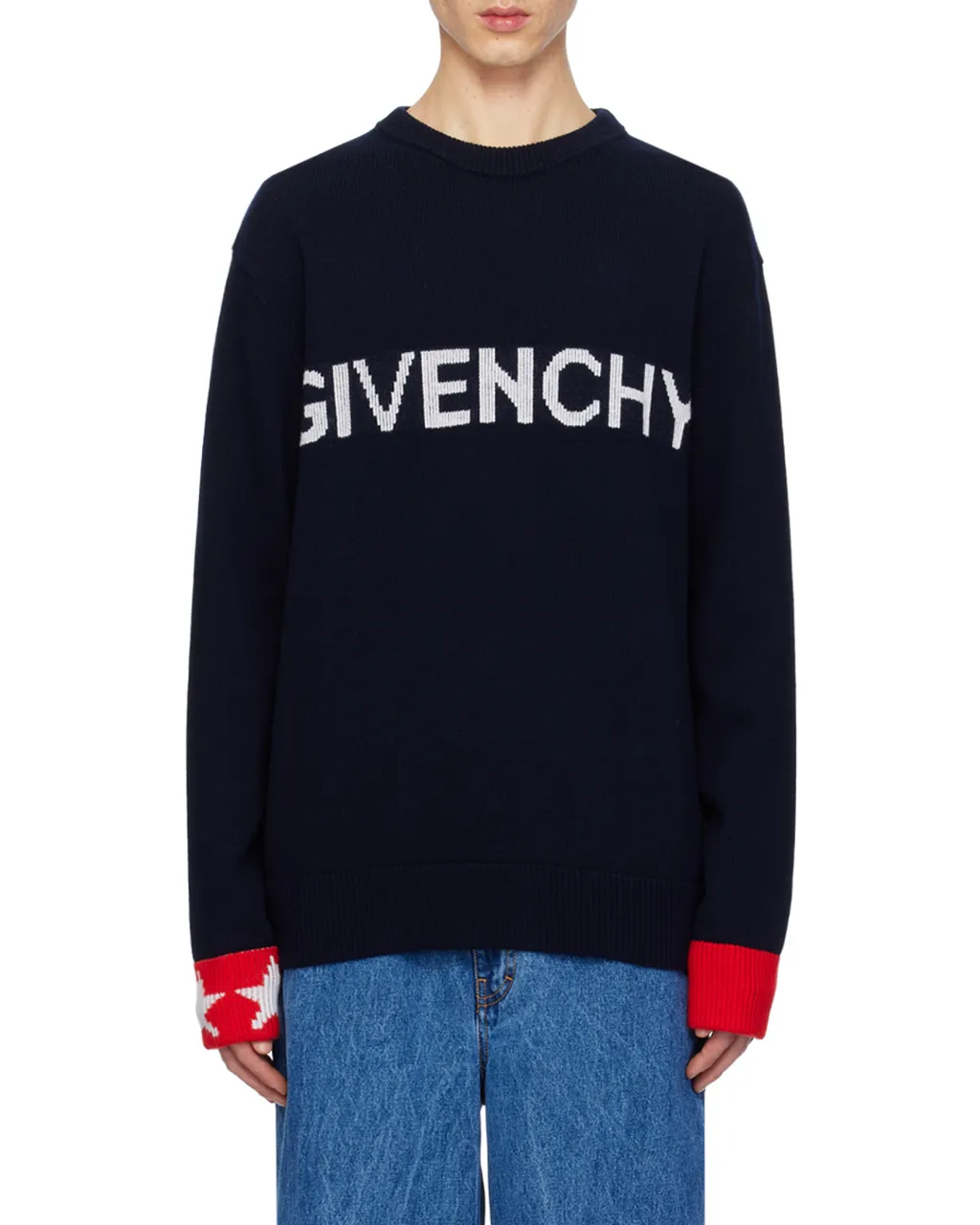 Logo Intarsia-Knit Jumper