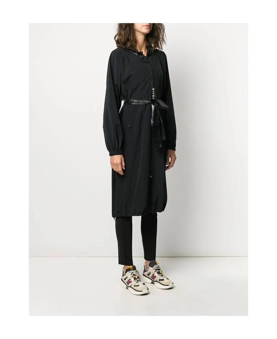 Hooded Belted Raincoat
