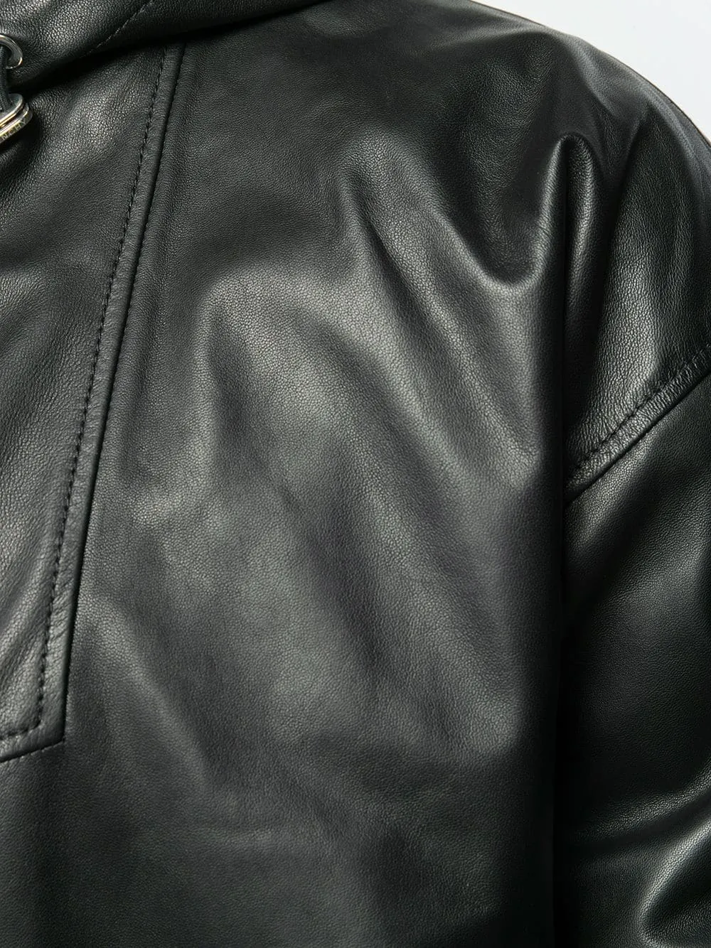 Zippered Leather Jacket