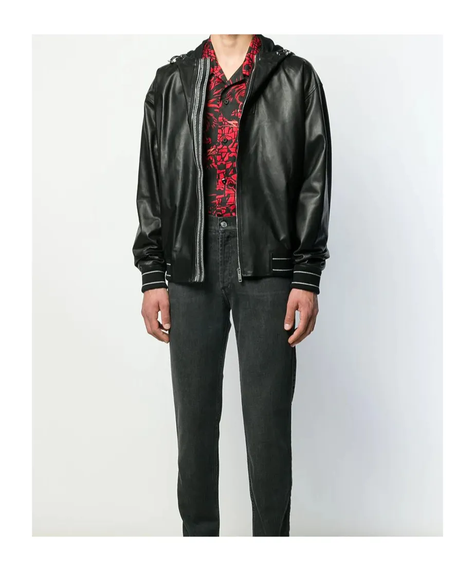 Zippered Leather Jacket