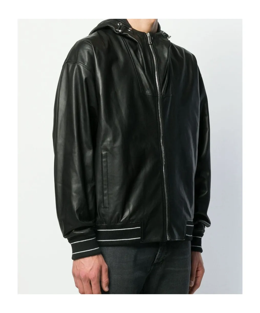 Zippered Leather Jacket