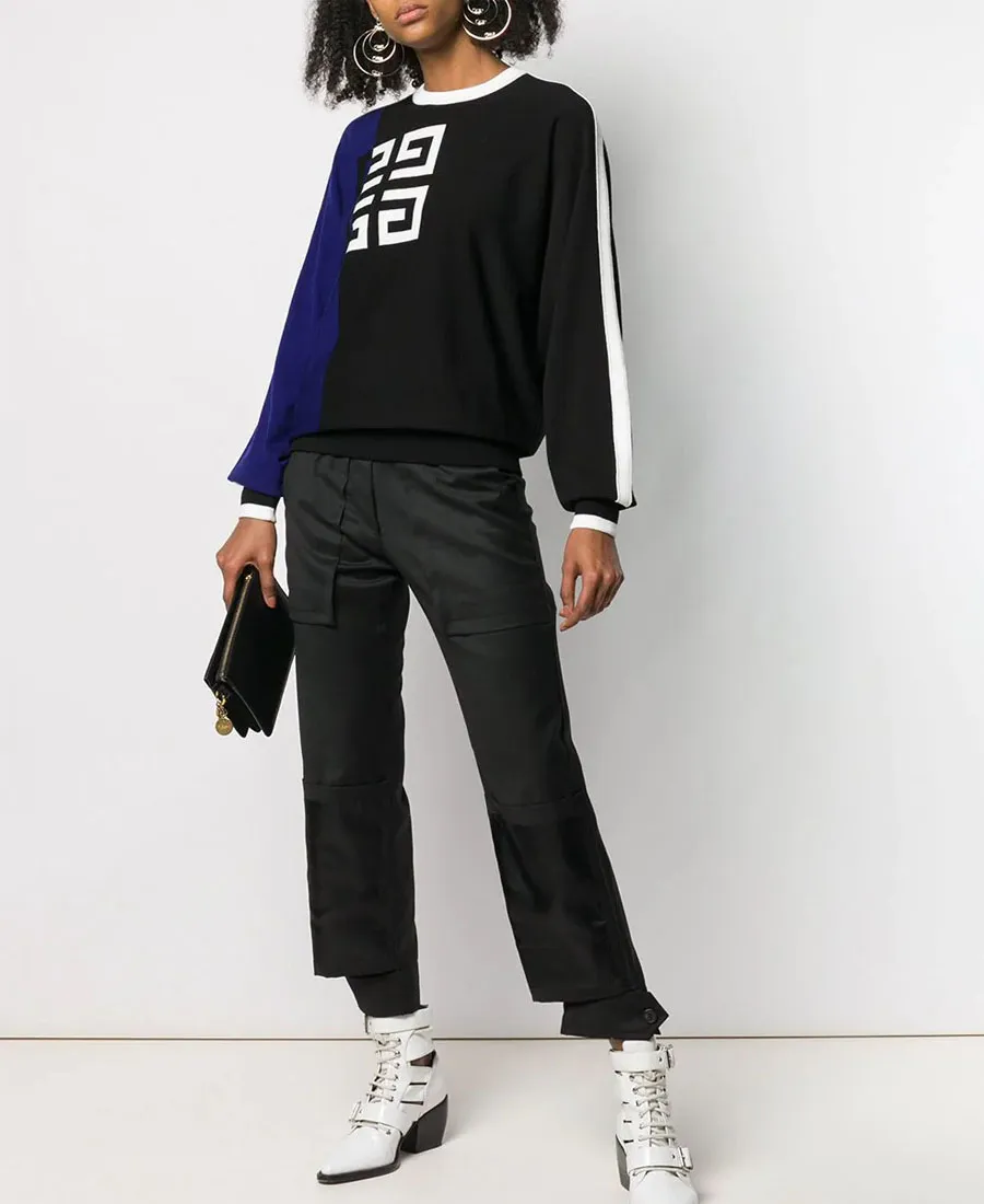 Wool Blended Logo Pullover