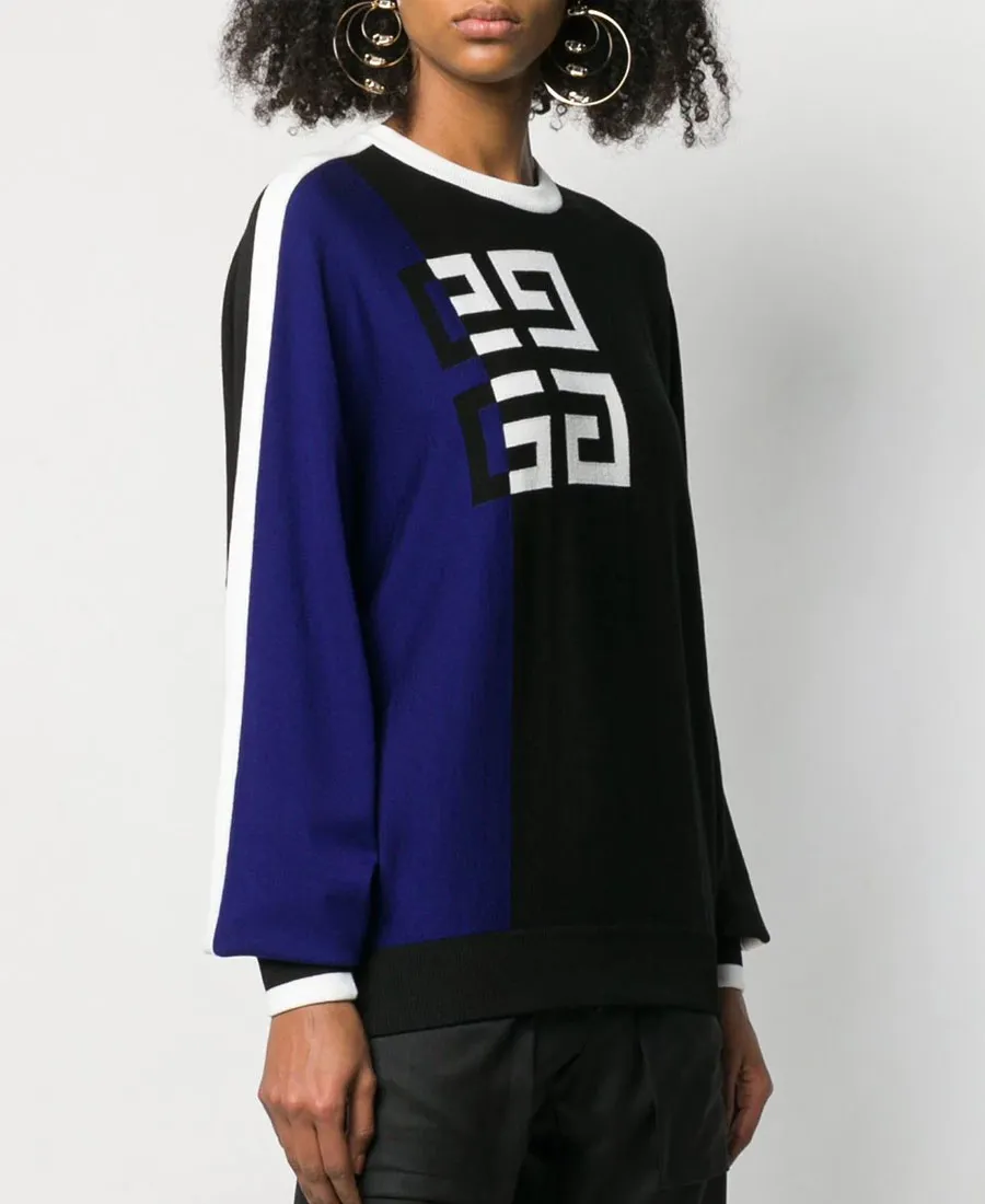 Wool Blended Logo Pullover