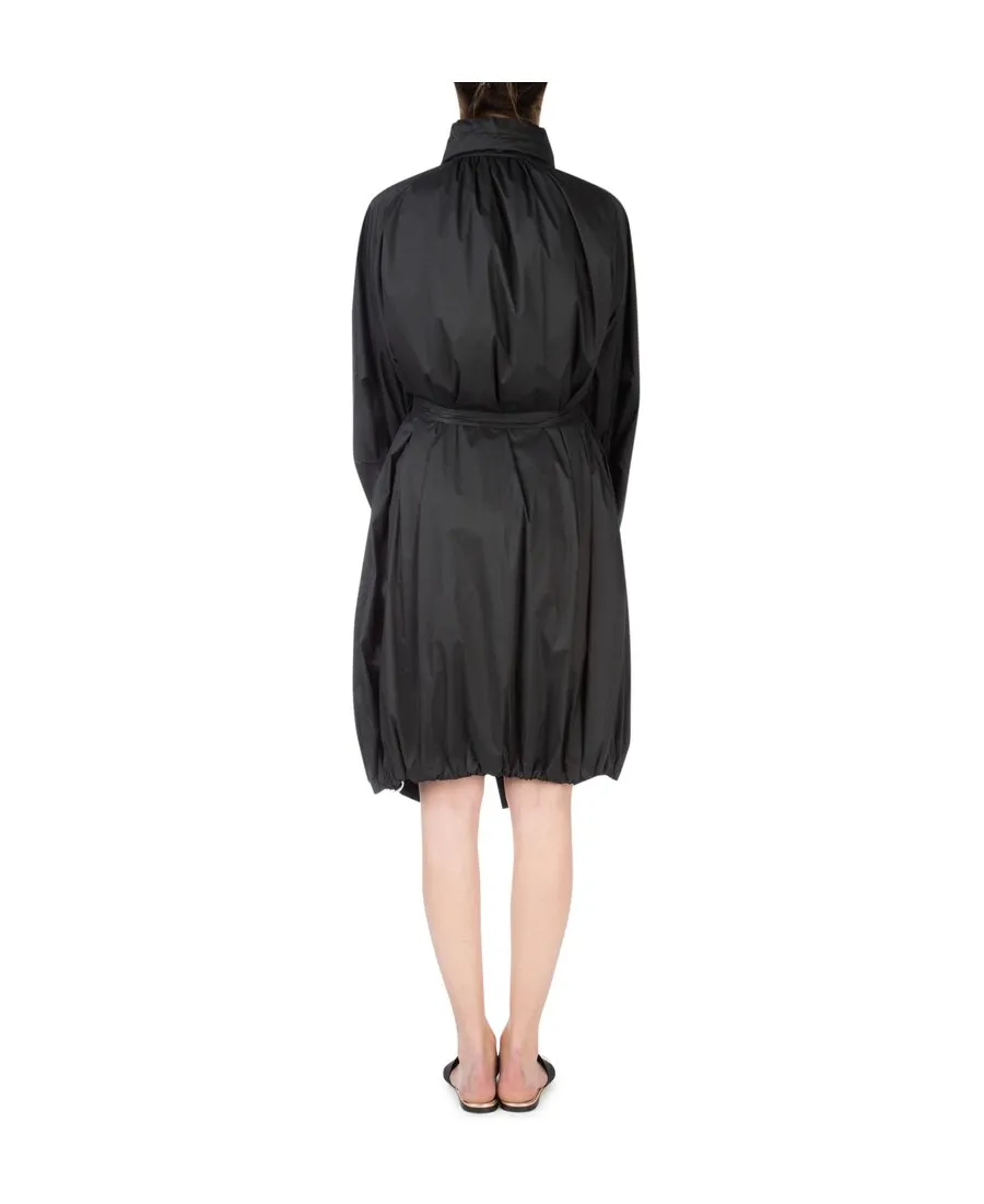 Mid-Length Belted Raincoat