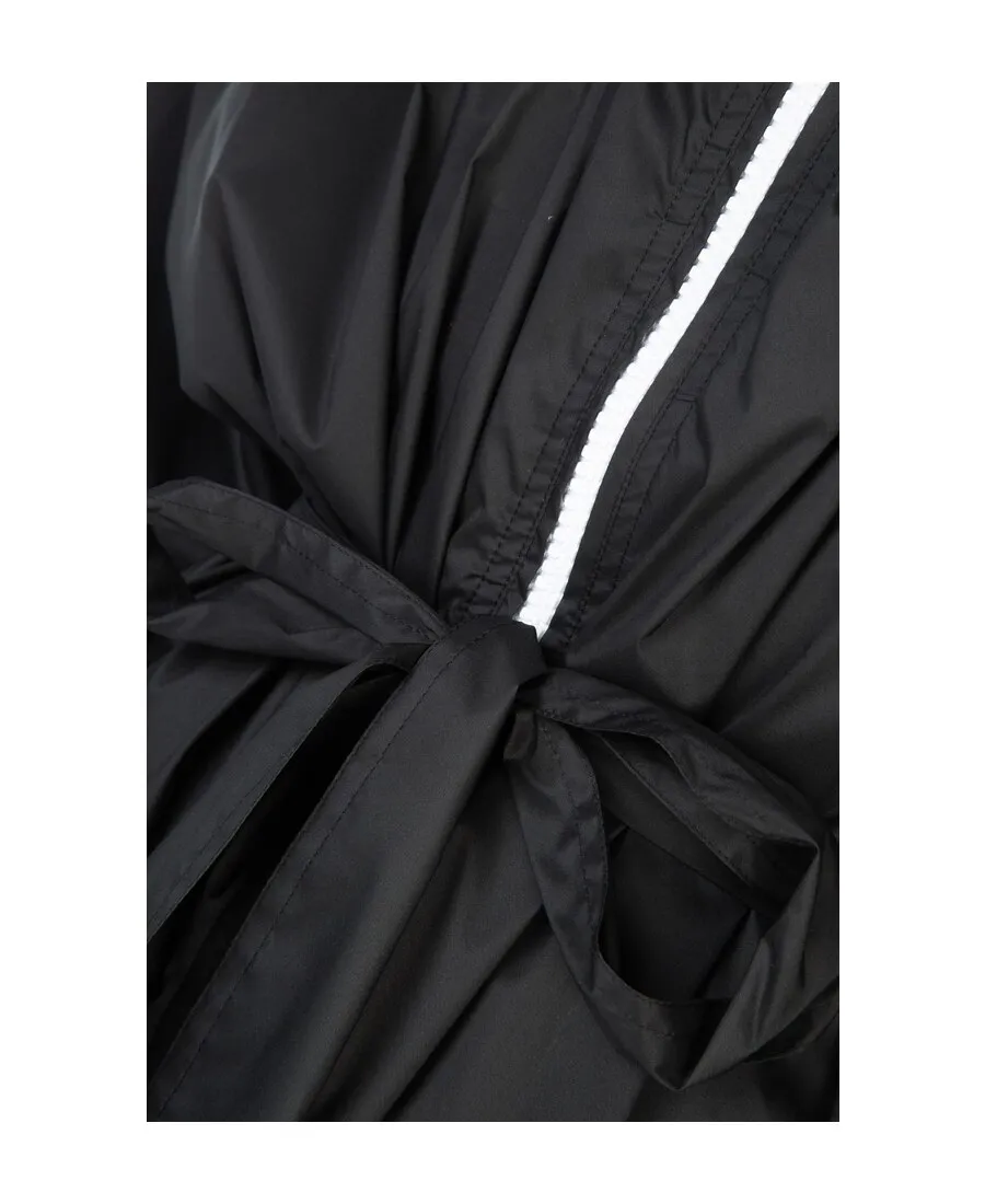 Mid-Length Belted Raincoat
