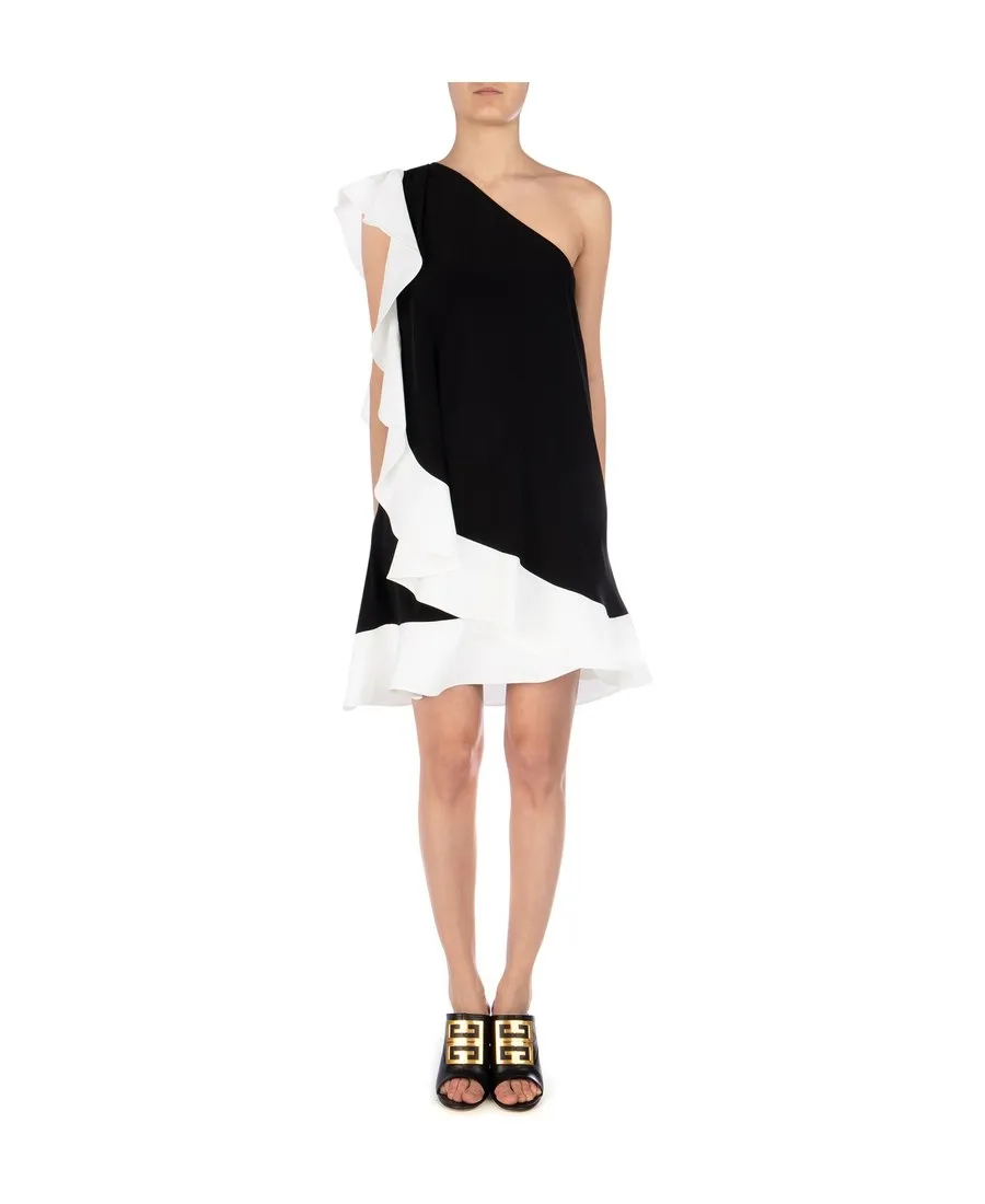 One Shoulder Ruffle Dress