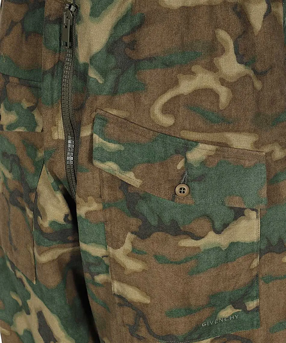 Camo Printed Drawstring Trousers