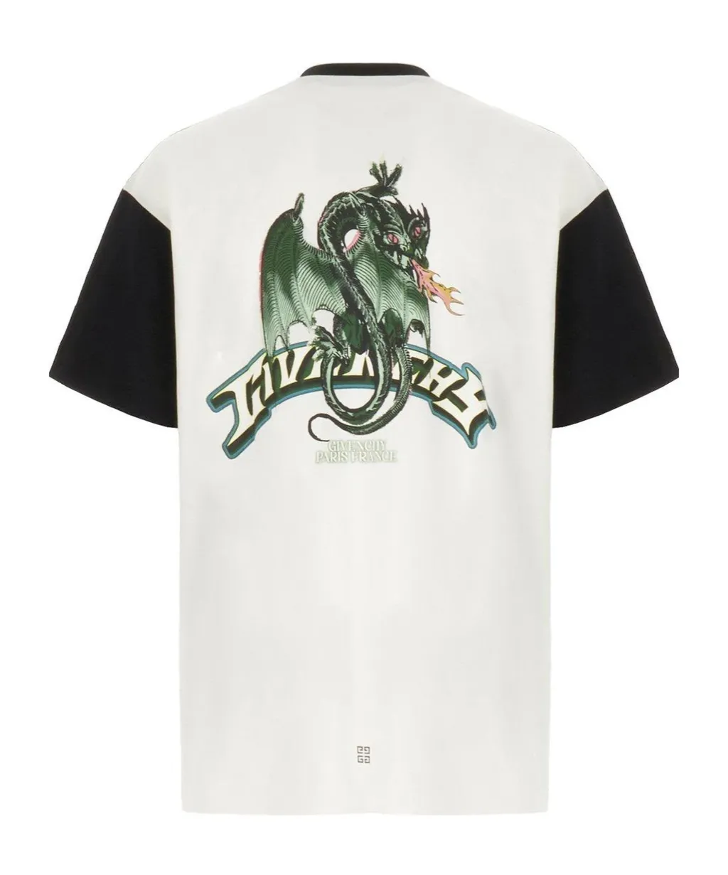 Dragon Printed Crewneck T-Shirt