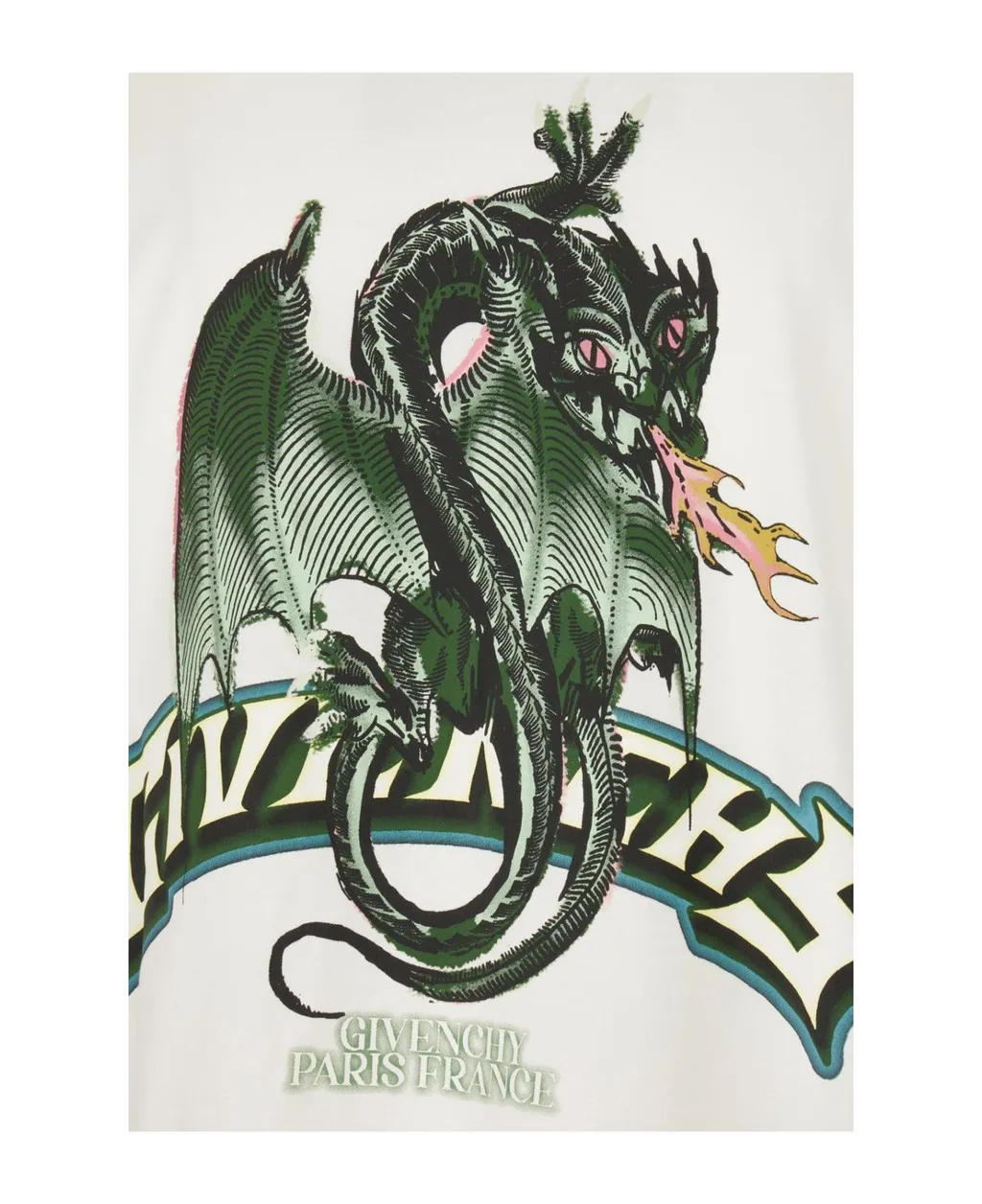Dragon Printed Crewneck T-Shirt