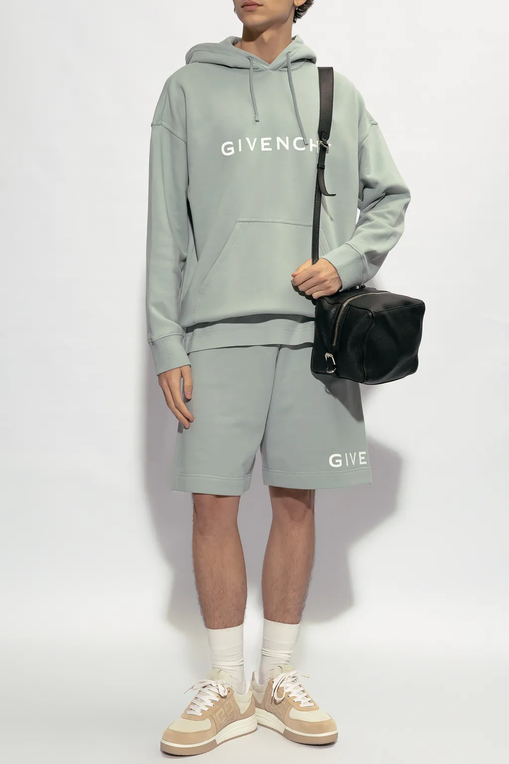Logo Print Drawstring Hoodie