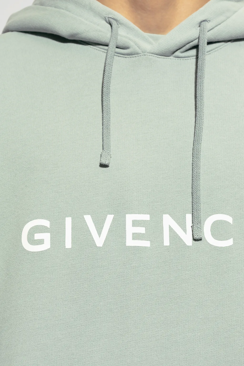 Logo Print Drawstring Hoodie