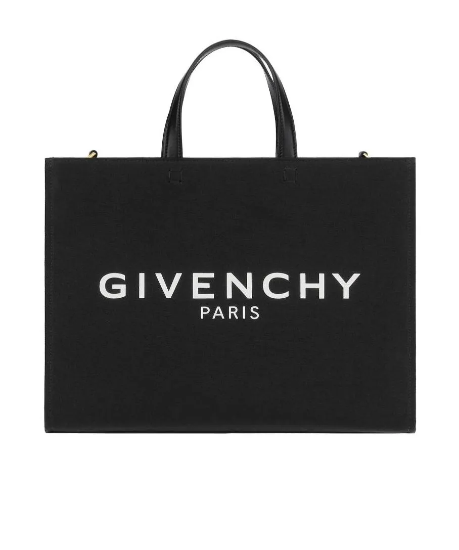 Logo Printed Top Handle Bag
