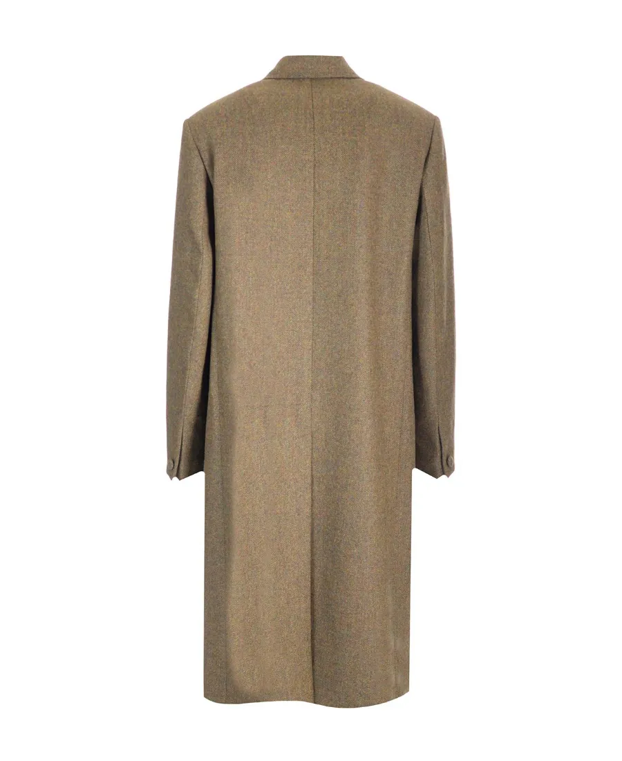 Oversized Buutton-Up Long Coat