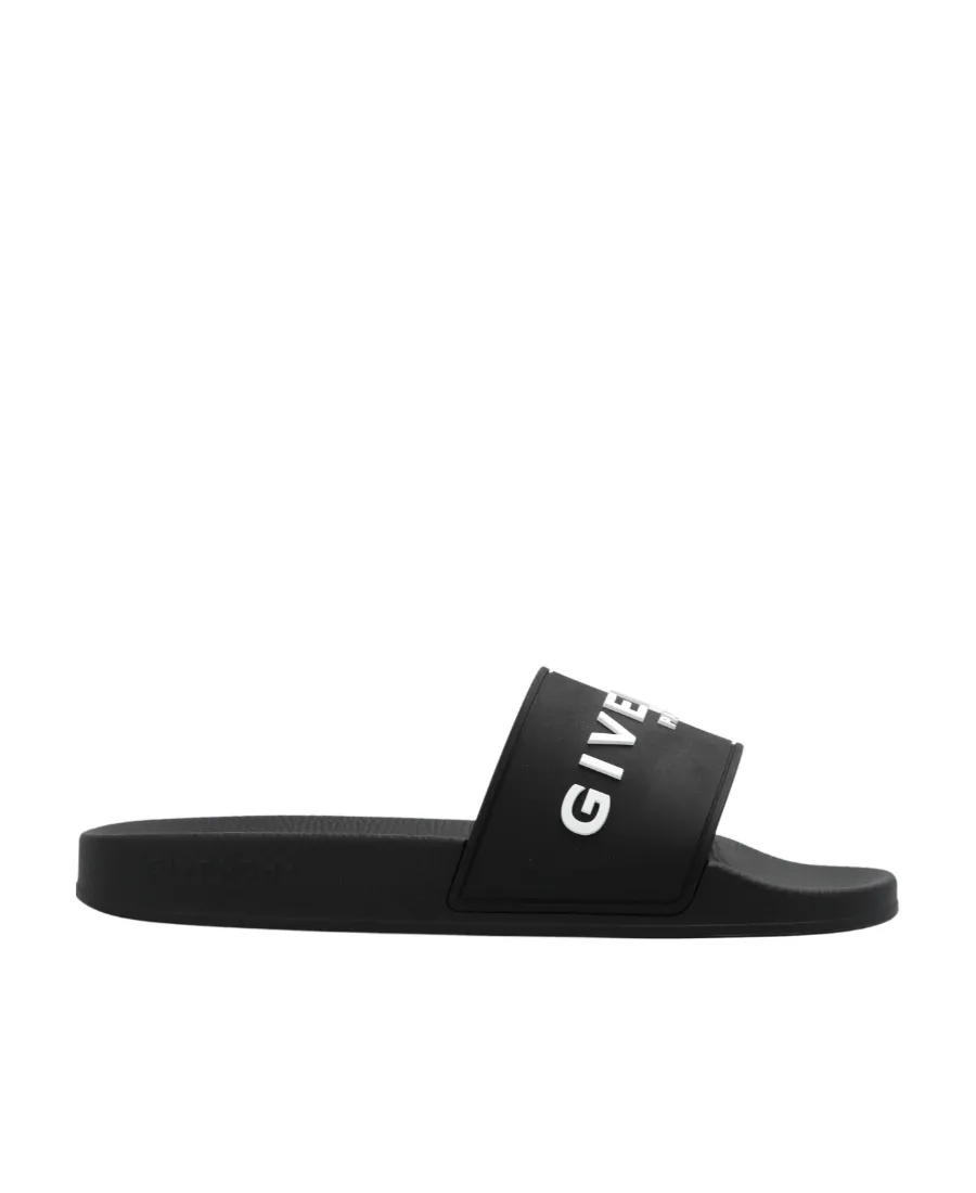 Logo Detailed Open Toe Slides