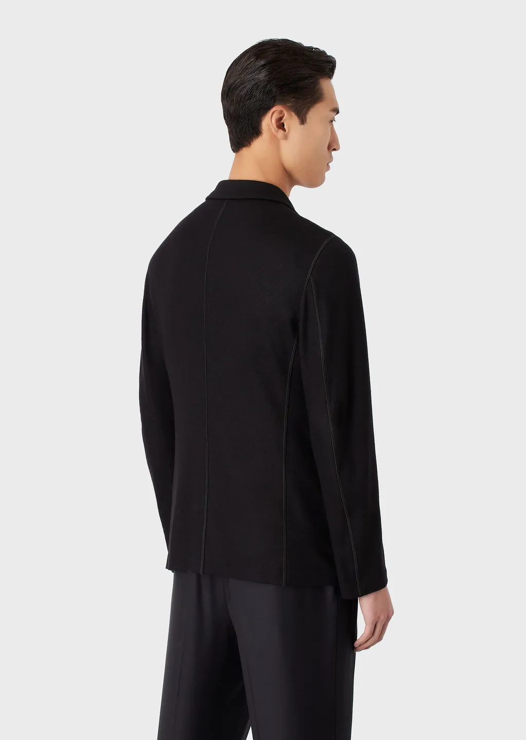 Lapel Long-Sleeved Cashmere Suit Jacket