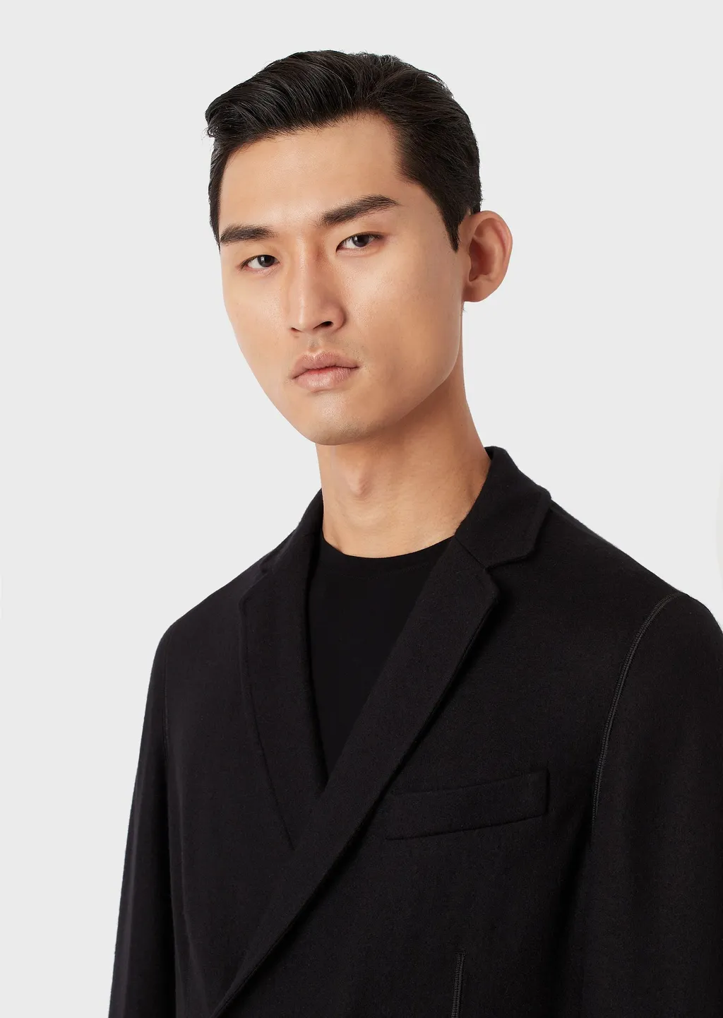 Lapel Long-Sleeved Cashmere Suit Jacket