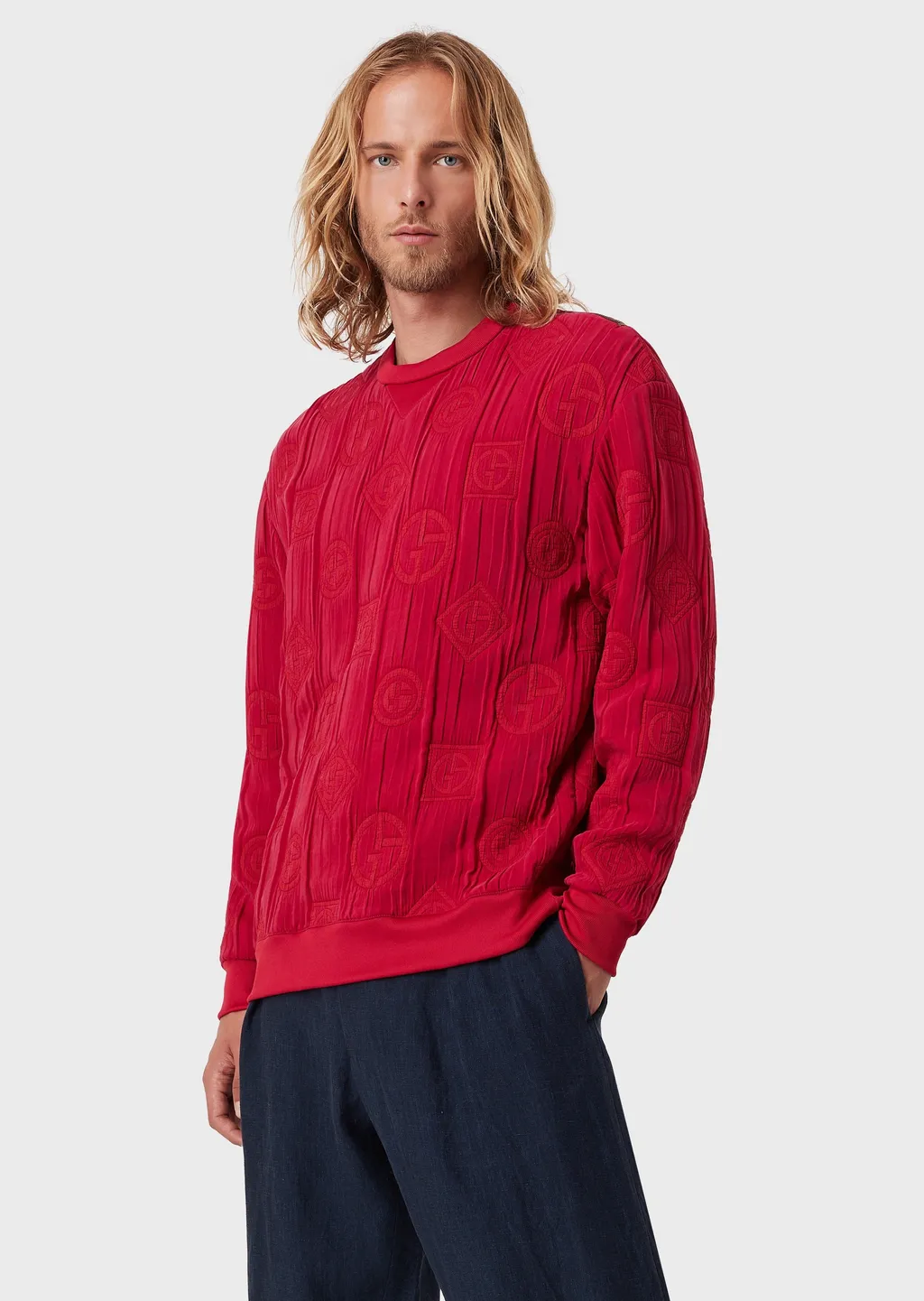 Full Body Logo Round Neck Sweater