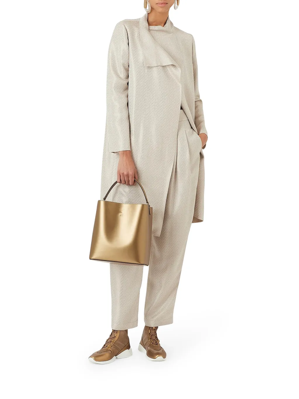 High Waist Cropped Trousers