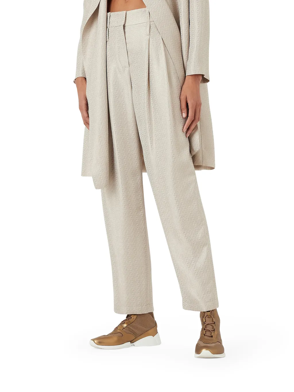 High Waist Cropped Trousers