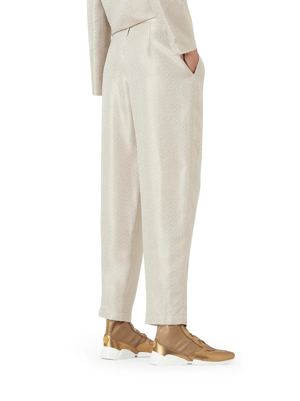 High Waist Cropped Trousers