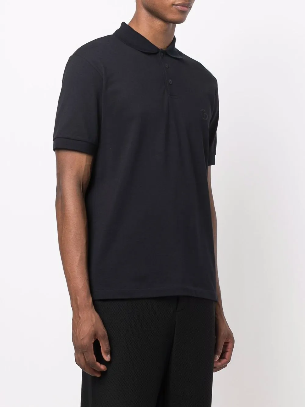 Logo Embroidered Short-Sleeved Polo Shirt