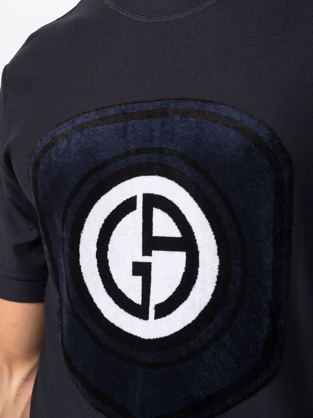Textured-Logo Short-Sleeve T-Shirt