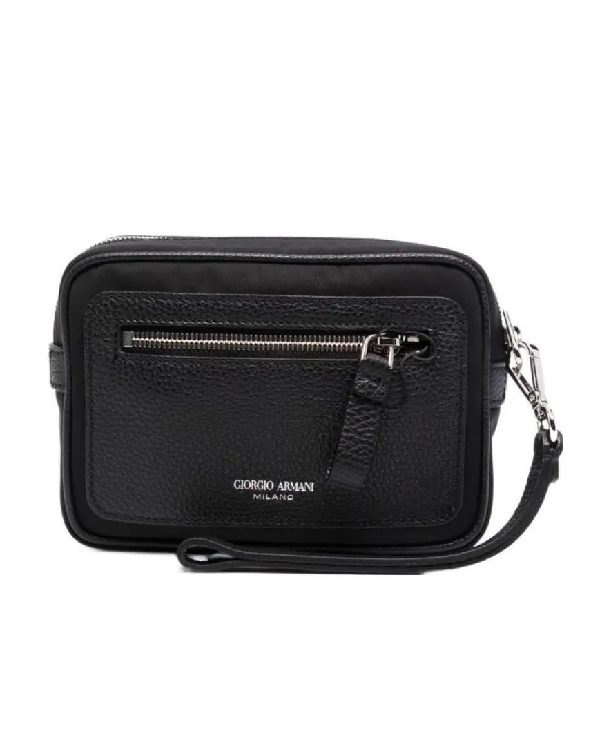 Engraved-Logo Leather Tote