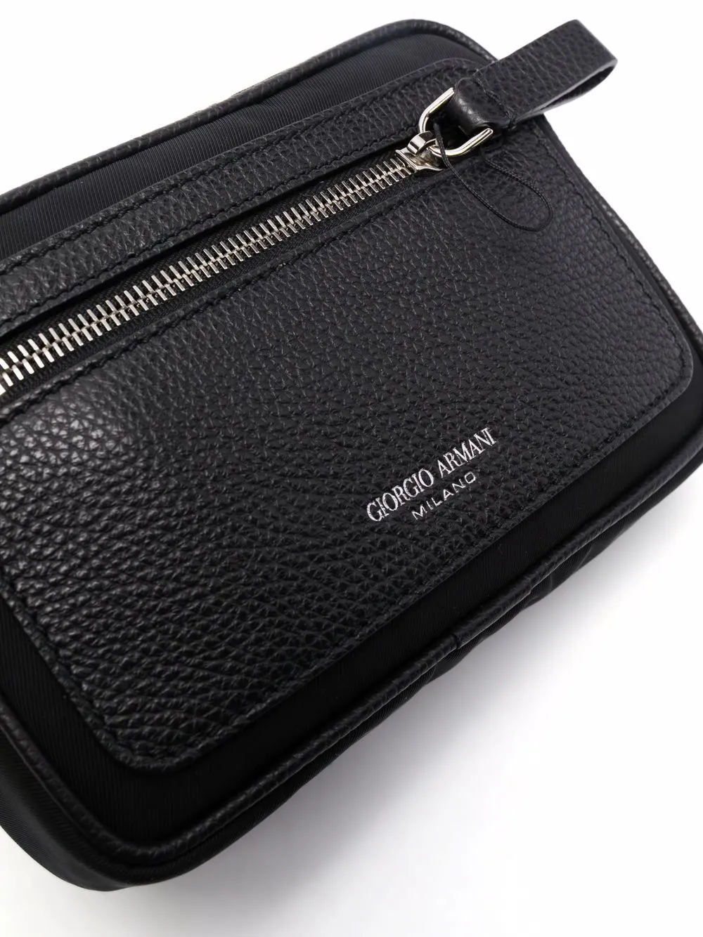 Engraved-Logo Leather Tote