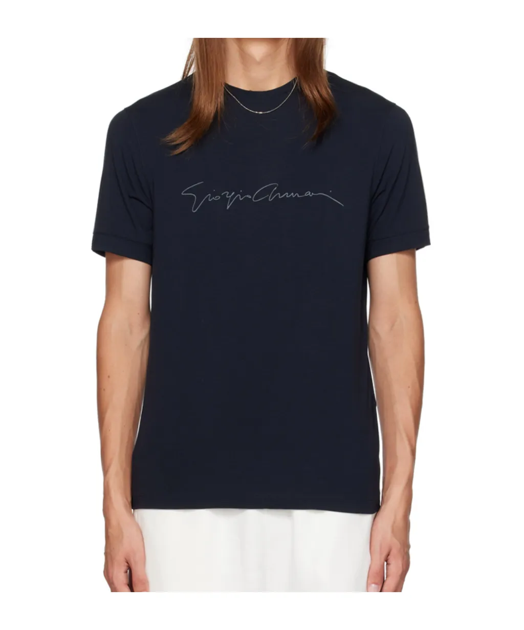 Logo Print Crewneck T-Shirt