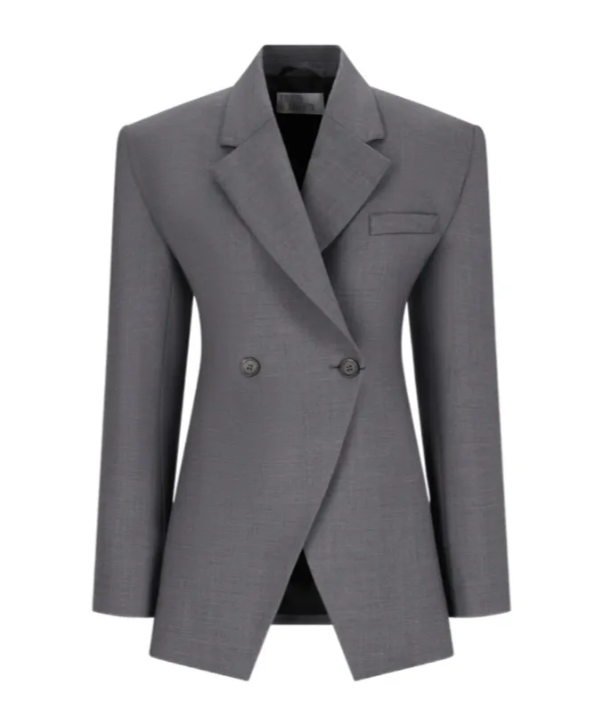 Asymmetrical Double-Breasted Jacket
