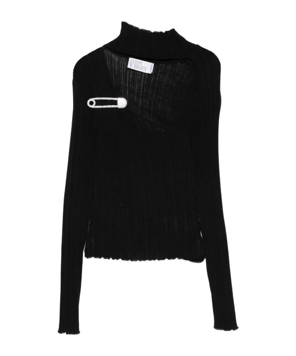 Cut-Out Knitted Jumper