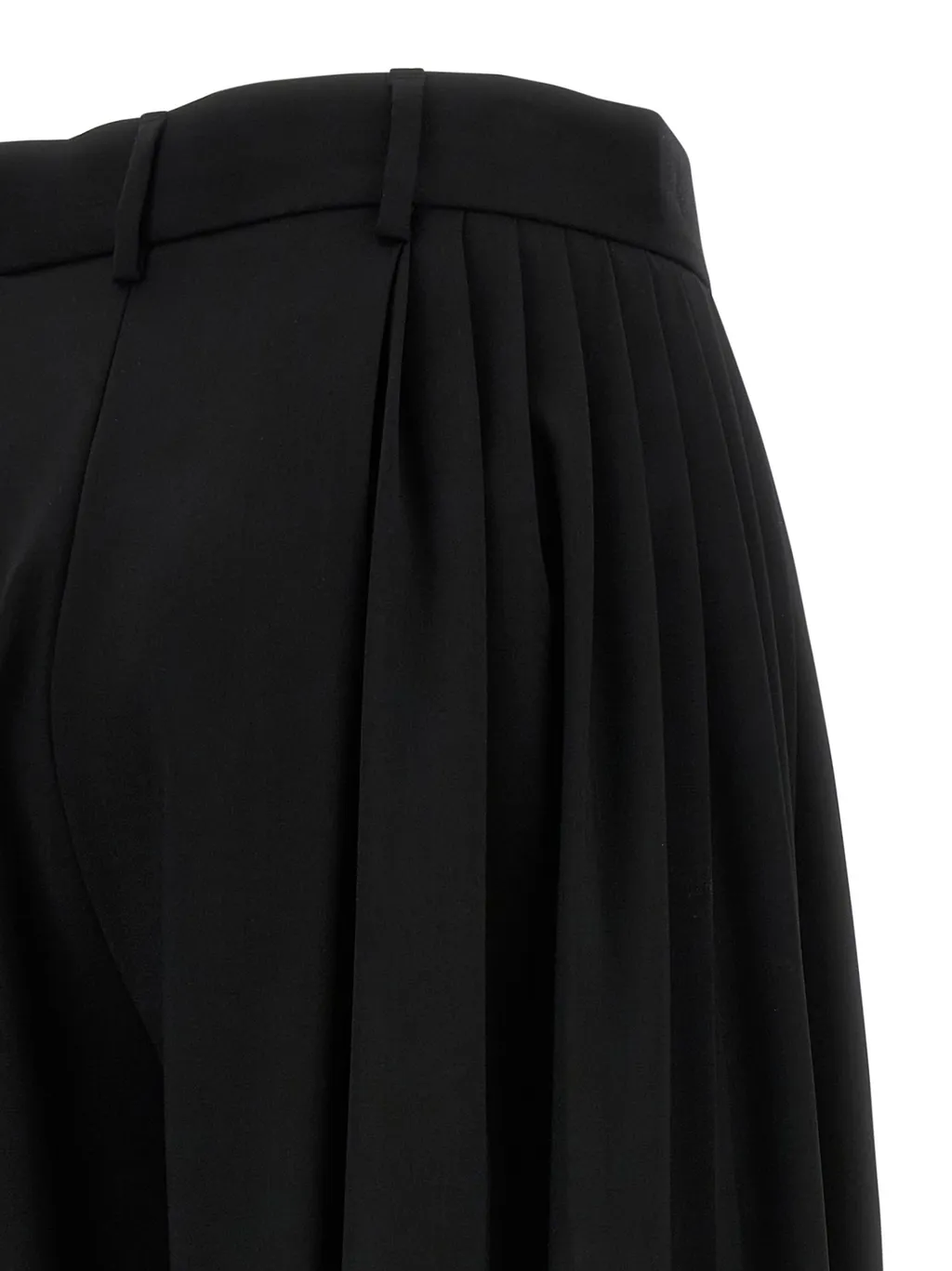 Pleated Wide-Leg Pants