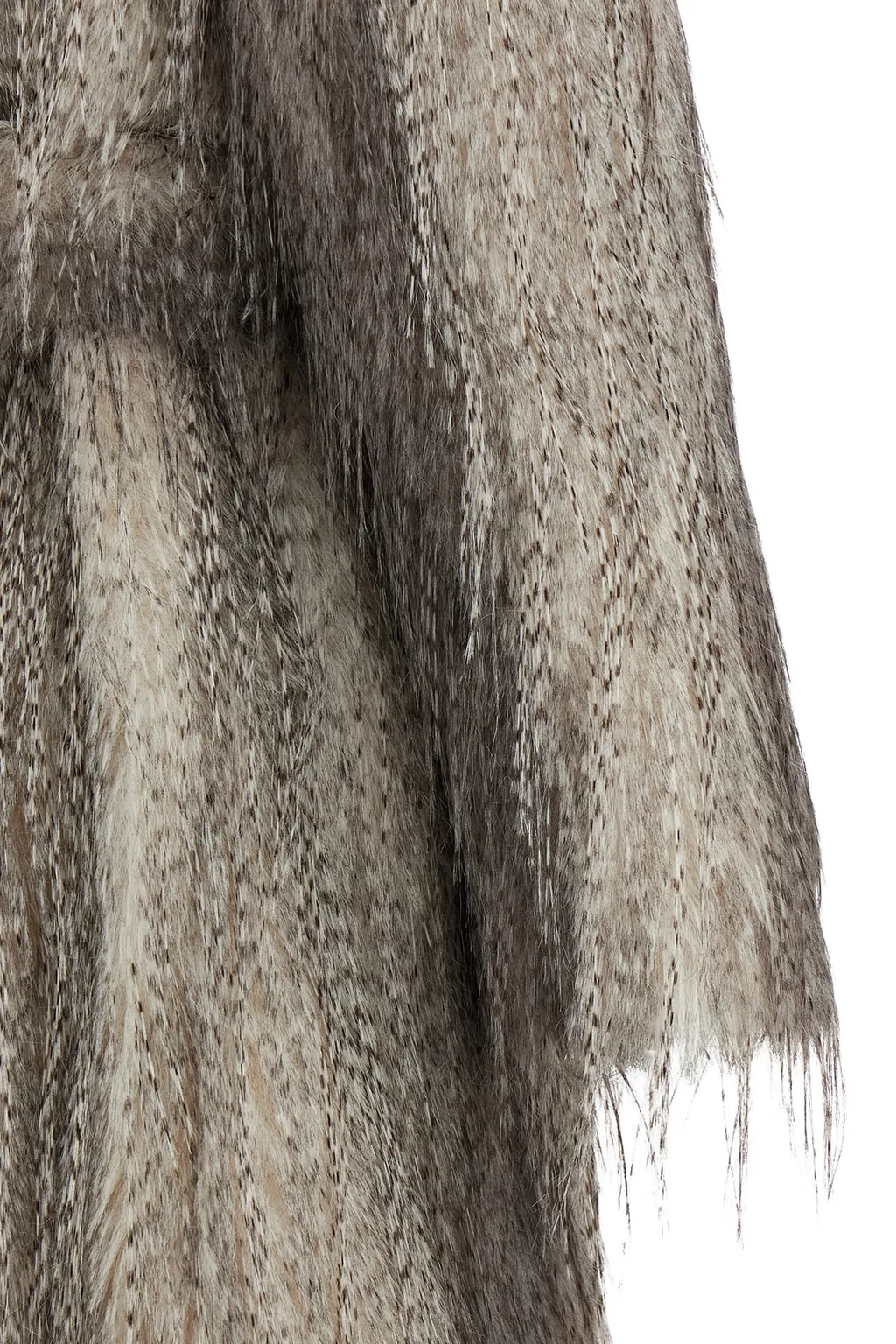 Belted Eco-Fur Coat
